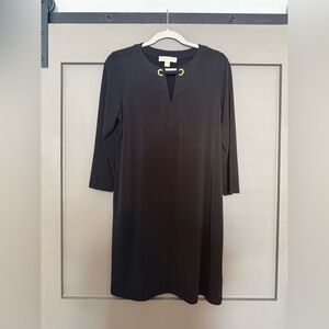 Michael Kors Black Dress with Gold Details